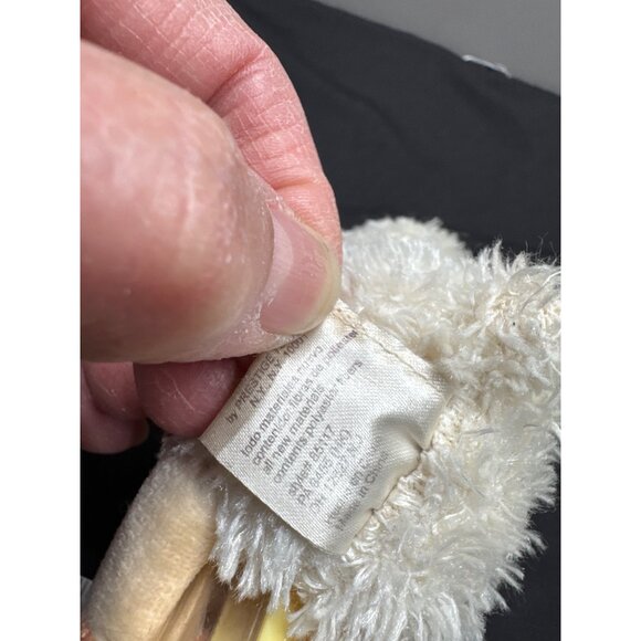 Child Of Mine By Carters Plush Lamb Baby Ring Rattle Toy Ideal For Newborns - Picture 3 of 6